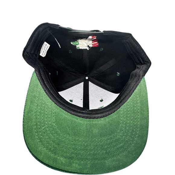 Mexico Flag Eagle Snapback Hat – Wynn Headwear Black/Green Cap - Picture 3 of 3